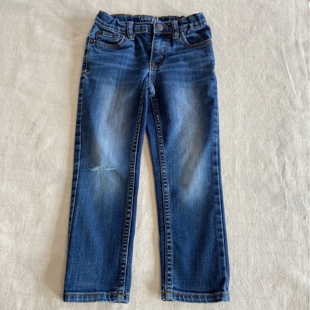 Cat & Jack and The Children’s Place Bundle of 5 Pairs of Size 5 and 5T Jeans - Picture 7 of 16
